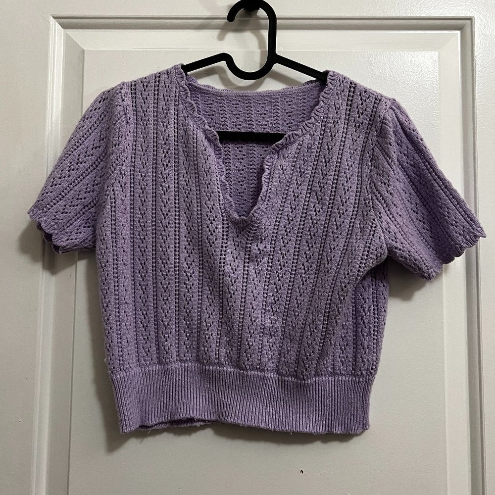 Purple sweater One Size